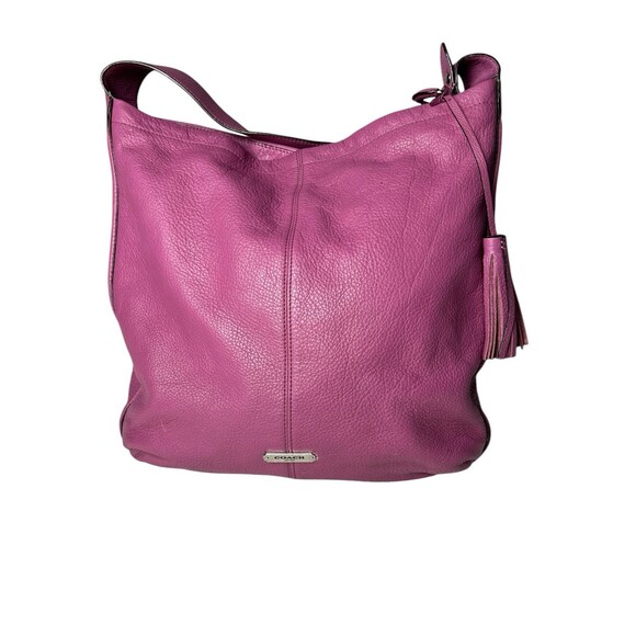 Coach Handbags - COACH F23309  AVERY Pebbled LEATHER HOBO ROSE Purple Shoulder Y2K 00s